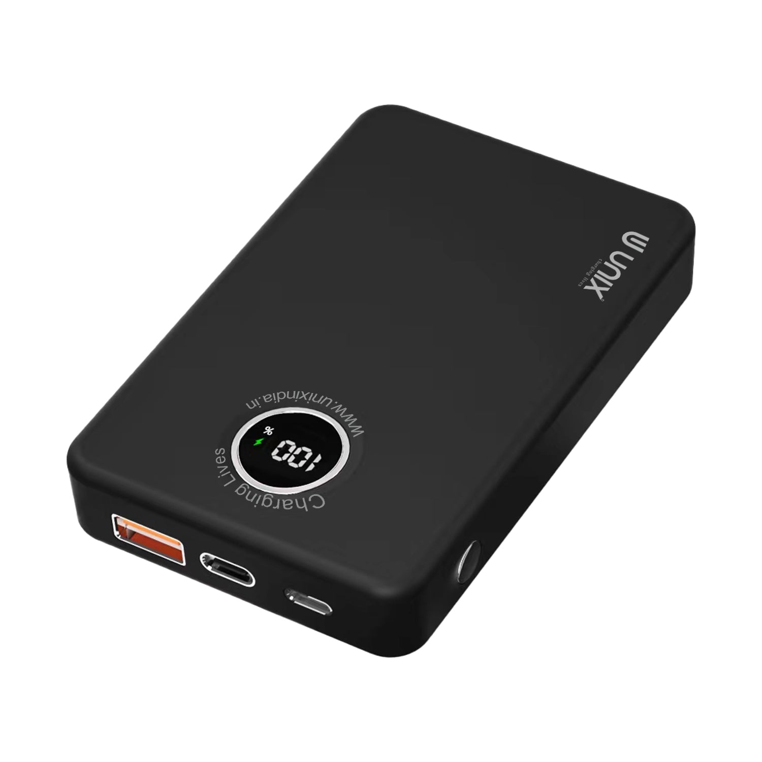 Unix UX-1530 Power Bank - Fast Charging, Wireless Convenience, & Strong Magnetic Hold