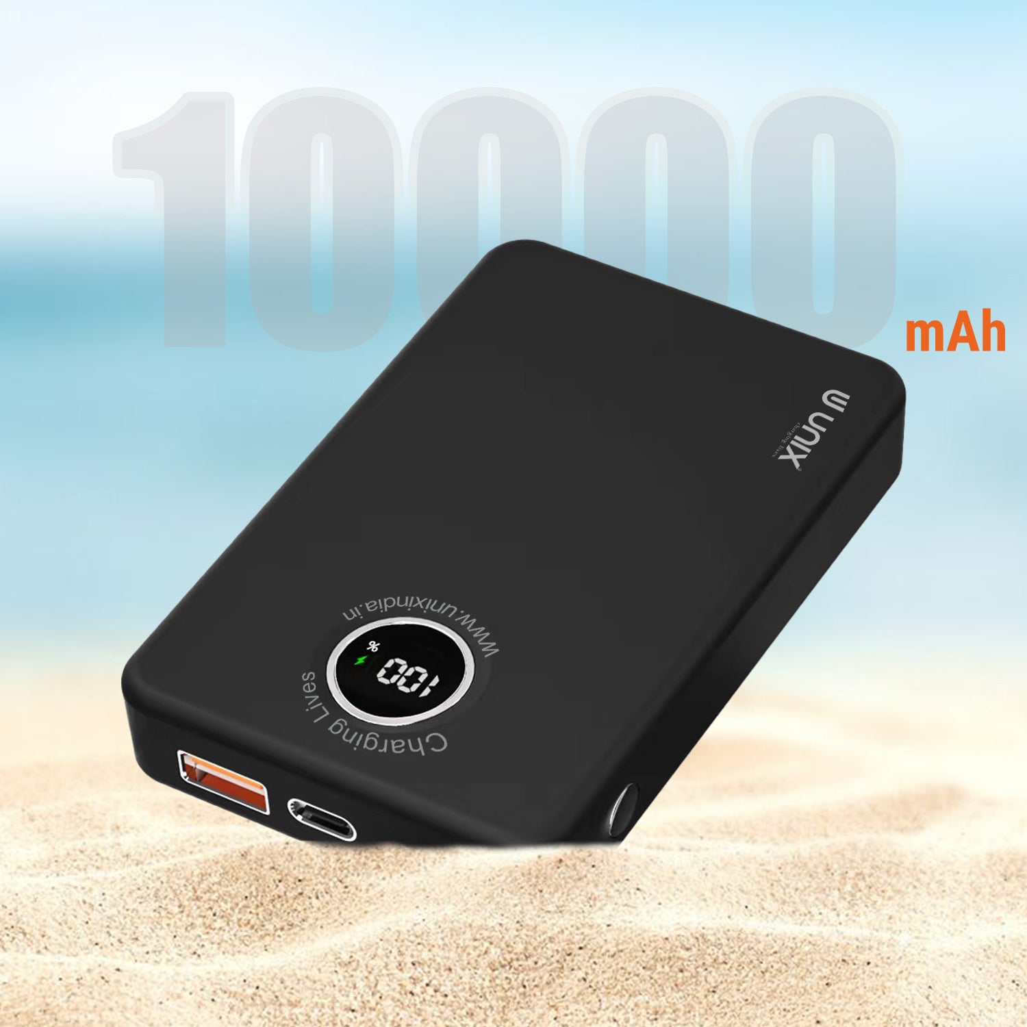 Unix UX-1530 Power Bank - Fast Charging, Wireless Convenience, & Strong Magnetic Hold