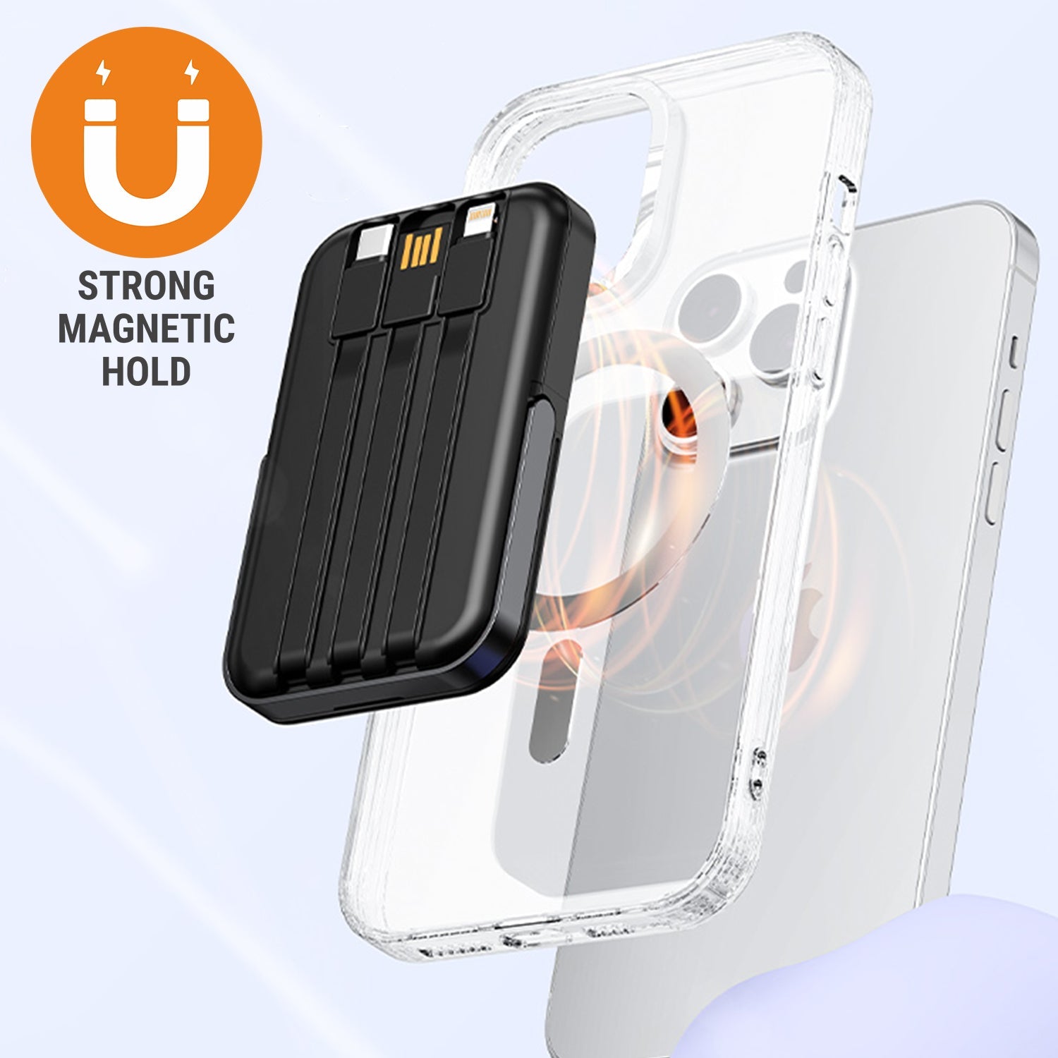 15W wireless charging and a strong magnetic hold