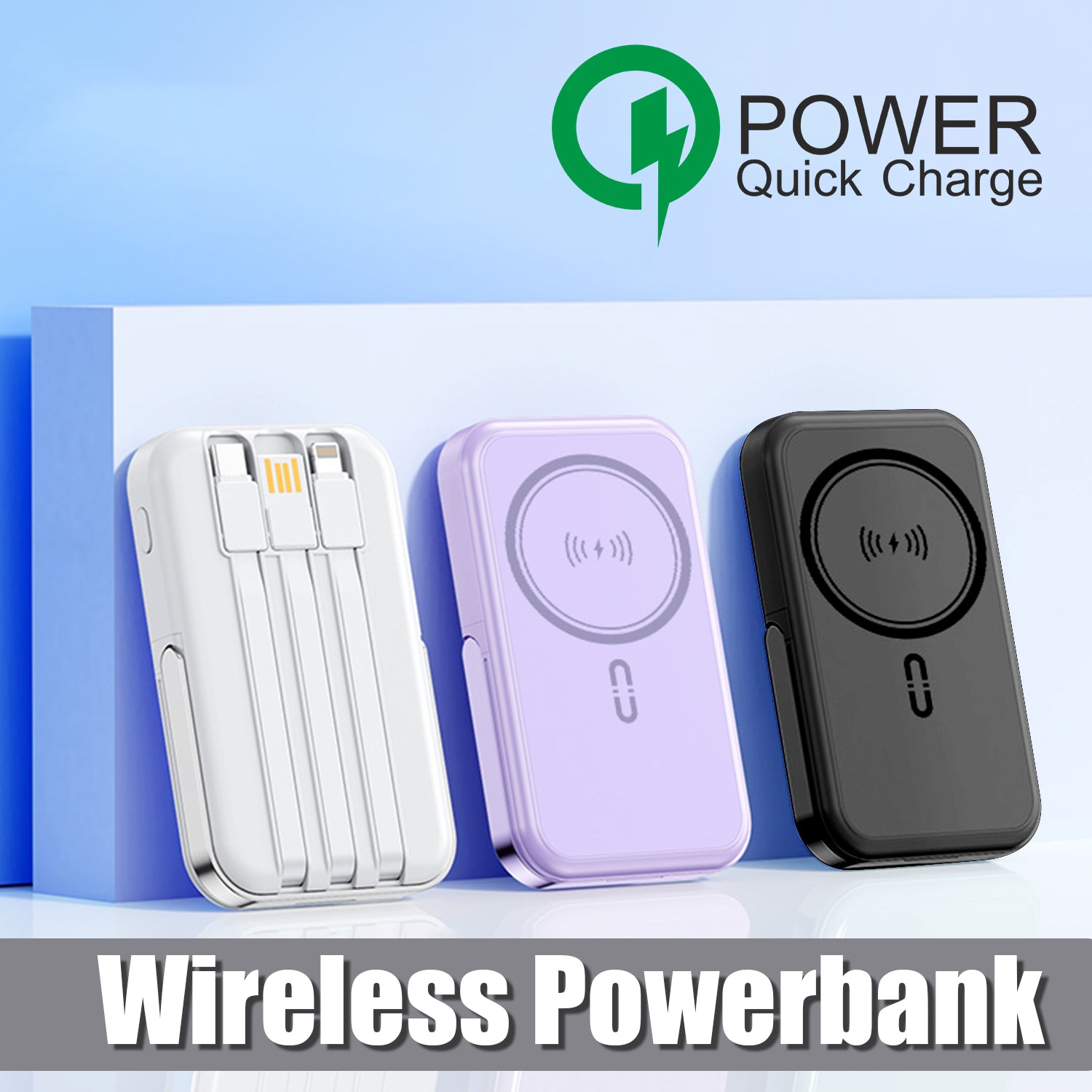 Unix UX-1533 10000 mAh Power Bank With Wireless Connector