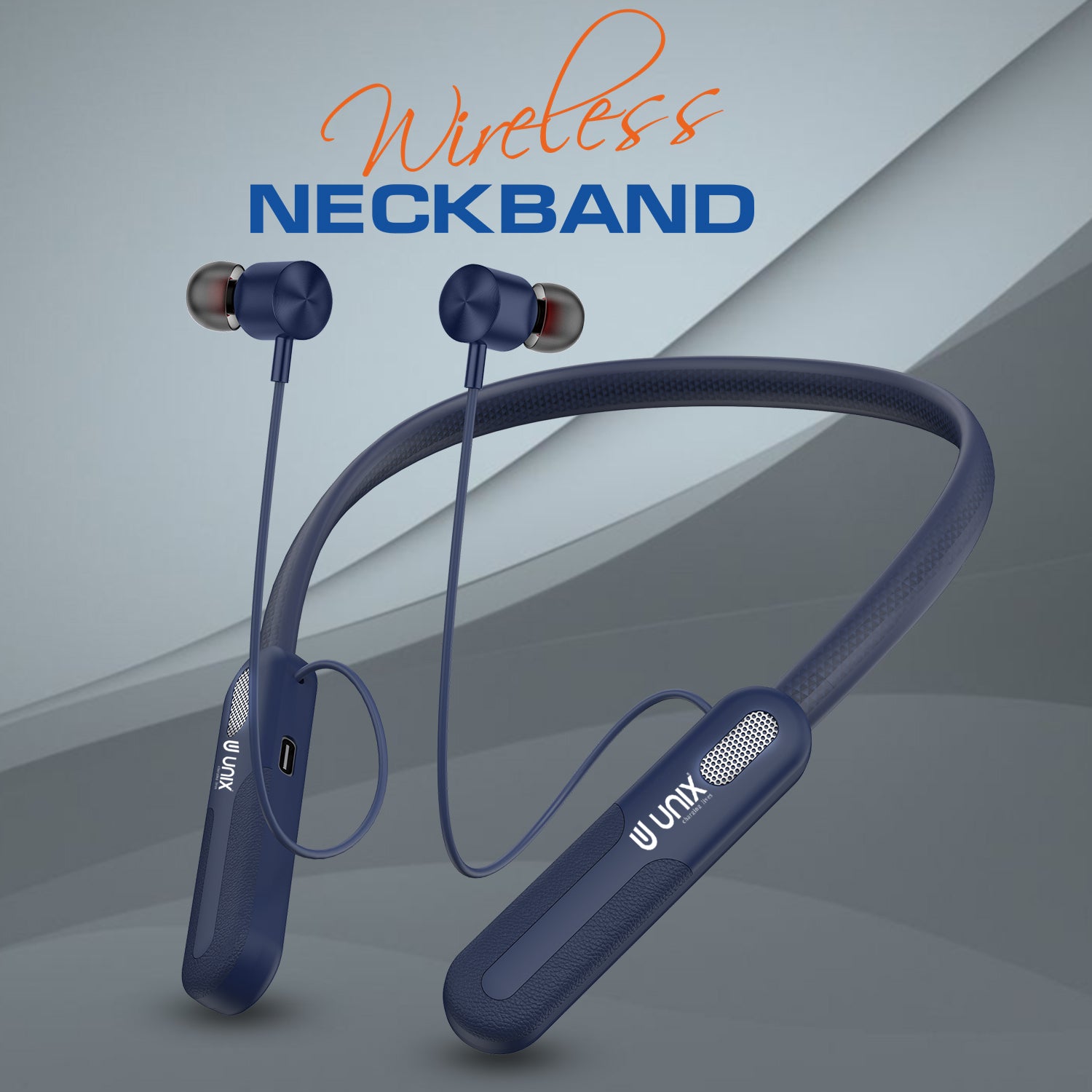 Unix UX-2000 Retro Best Wireless Neckband - Voice Changing with ENC