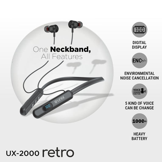 Unix UX-2000 Retro Best Wireless Neckband