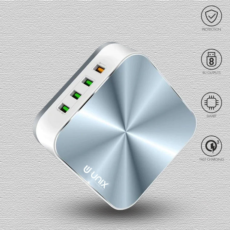 Unix UX-212 8 USB Desktop Charger