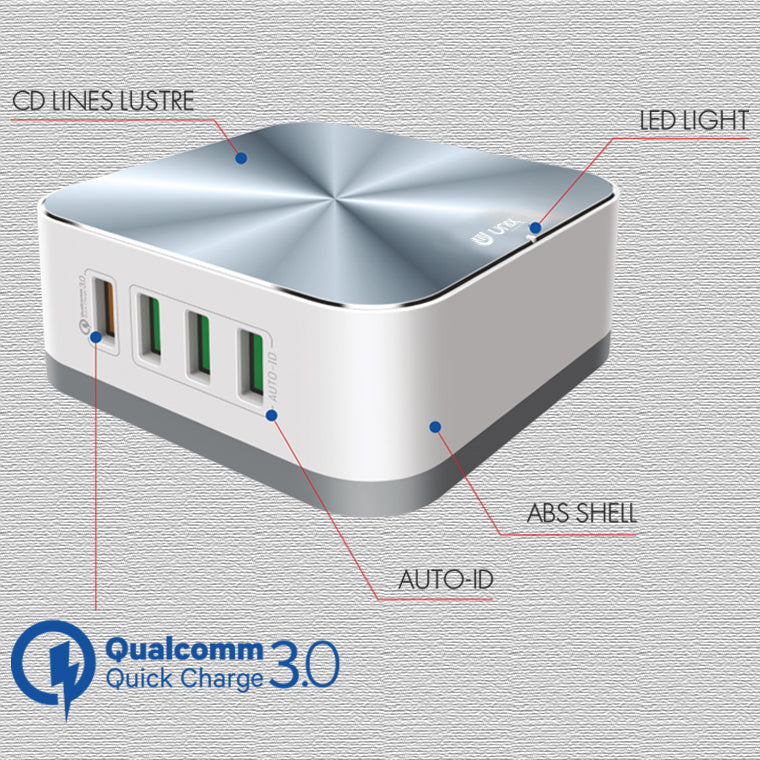 Unix UX-212 8 USB Desktop Charger