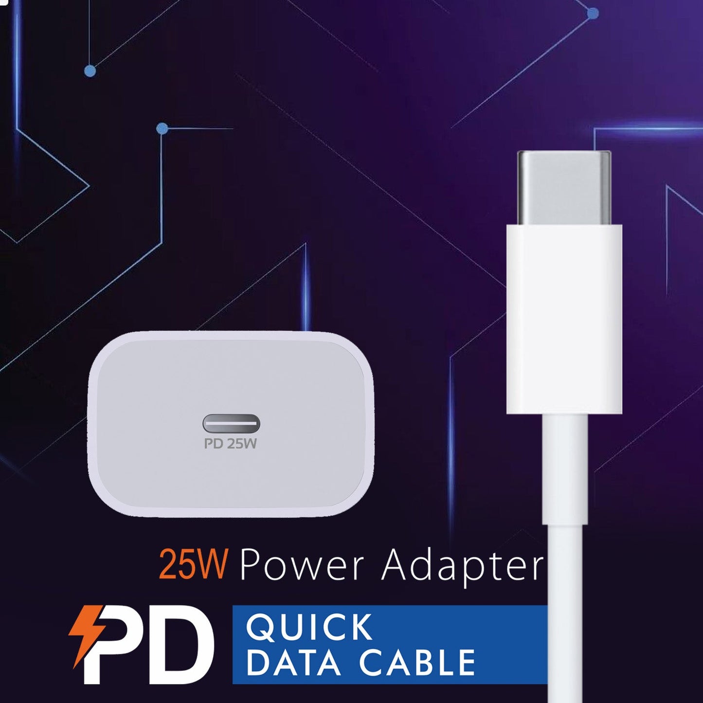 Unix UX-221 25W PD Fast Charger - Unixindia.