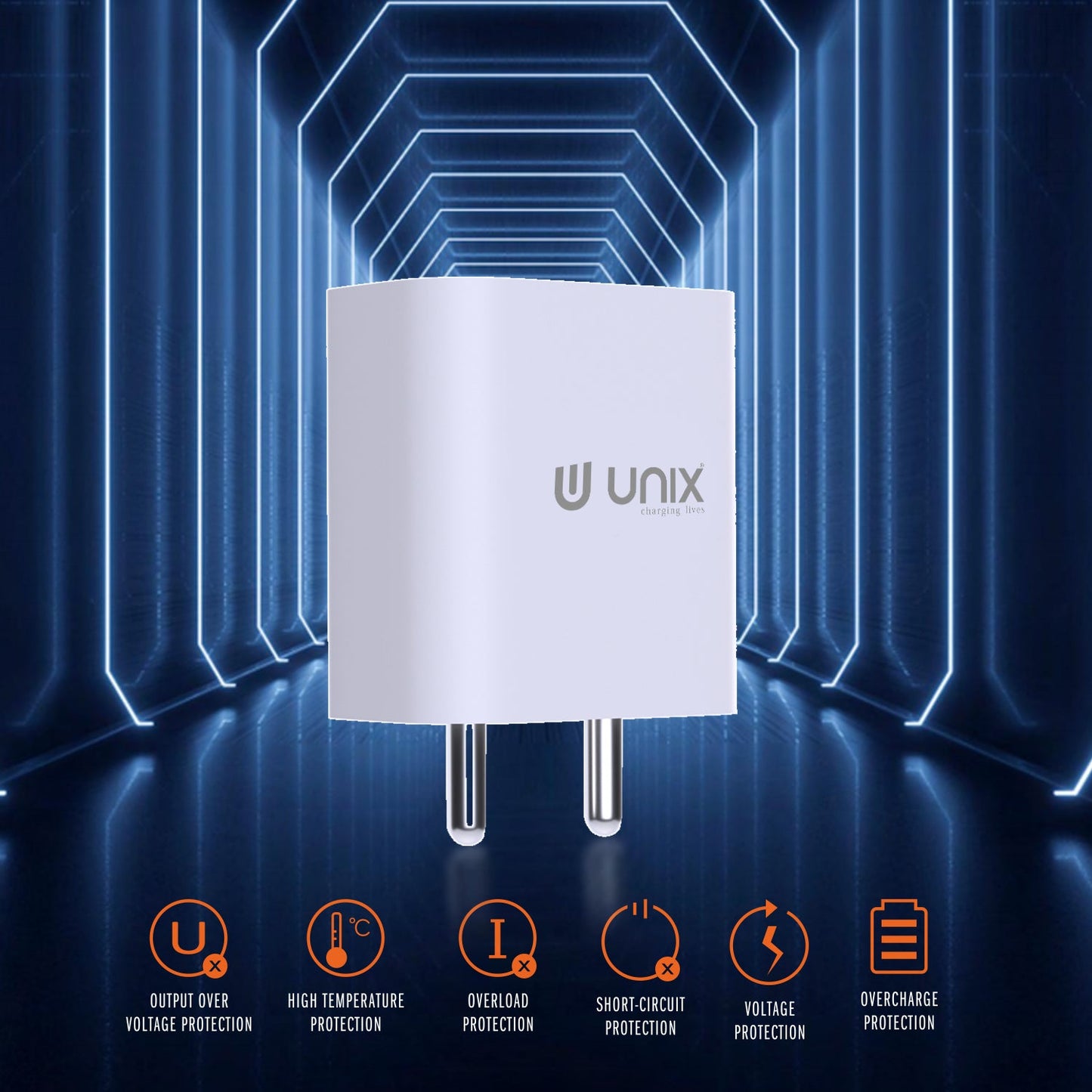 Unix UX-221 25W PD Fast Charger - Unixindia.