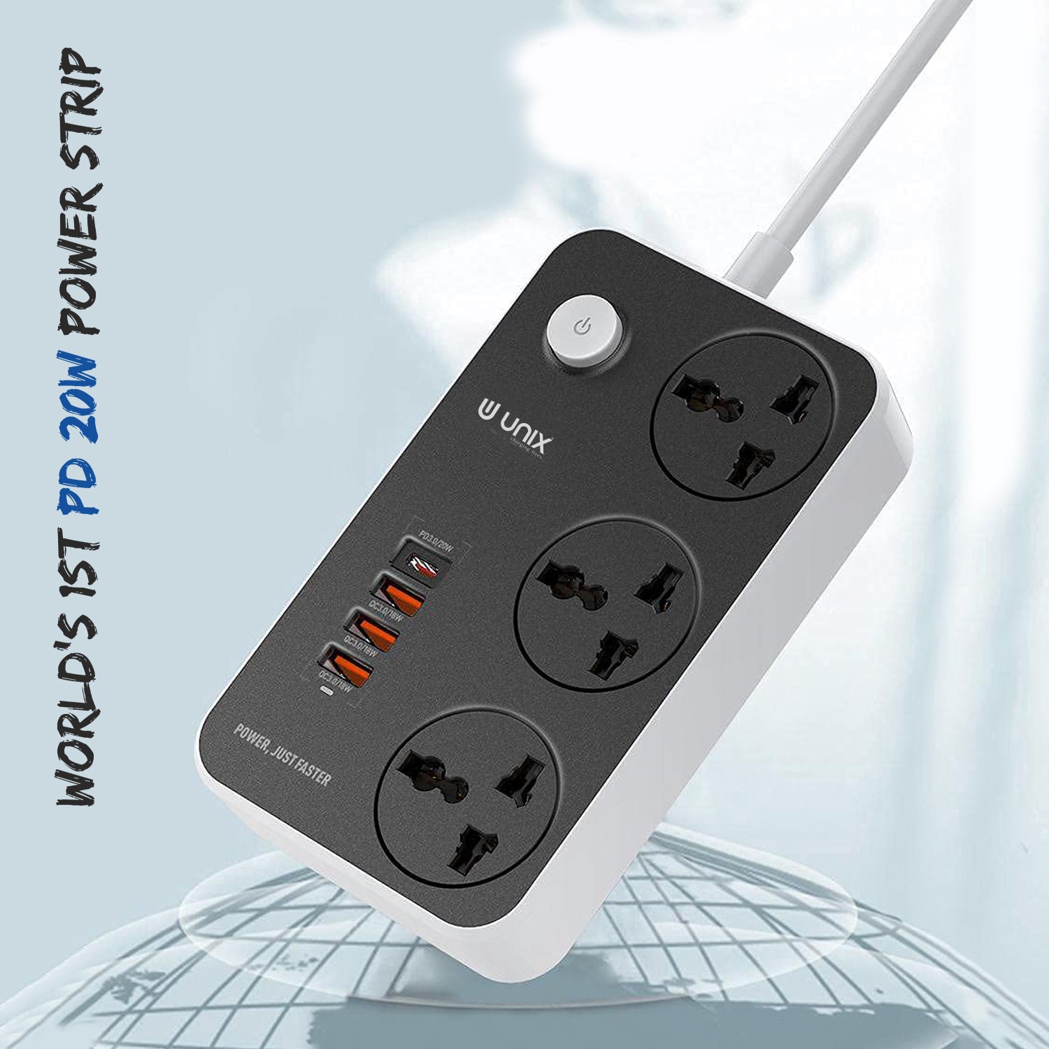 Unix UX-223 20W PD Power Strip