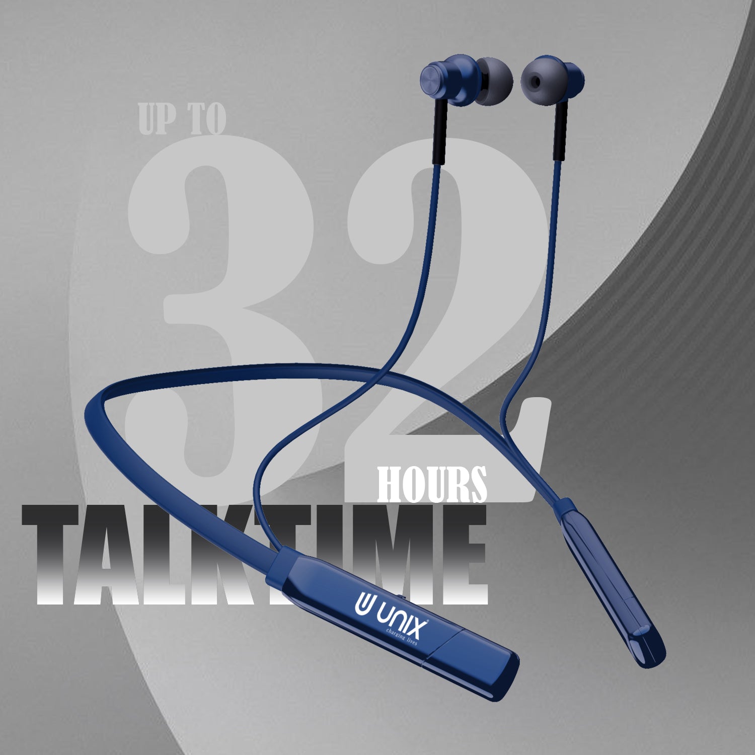 Unix UX-4000 Gear Wireless Bluetooth Neckband - Unixindia.