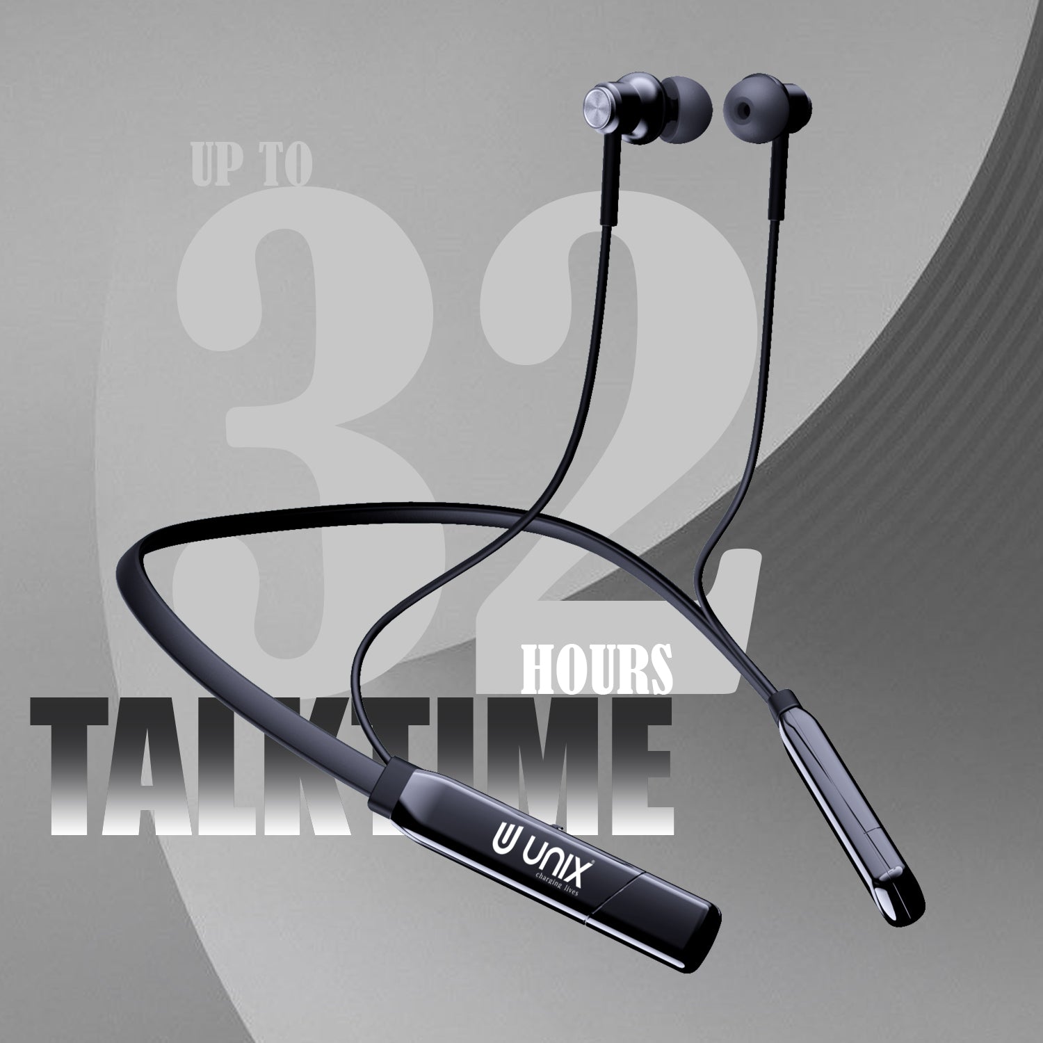 Unix UX-4000 Gear Wireless Bluetooth Neckband - Unixindia.