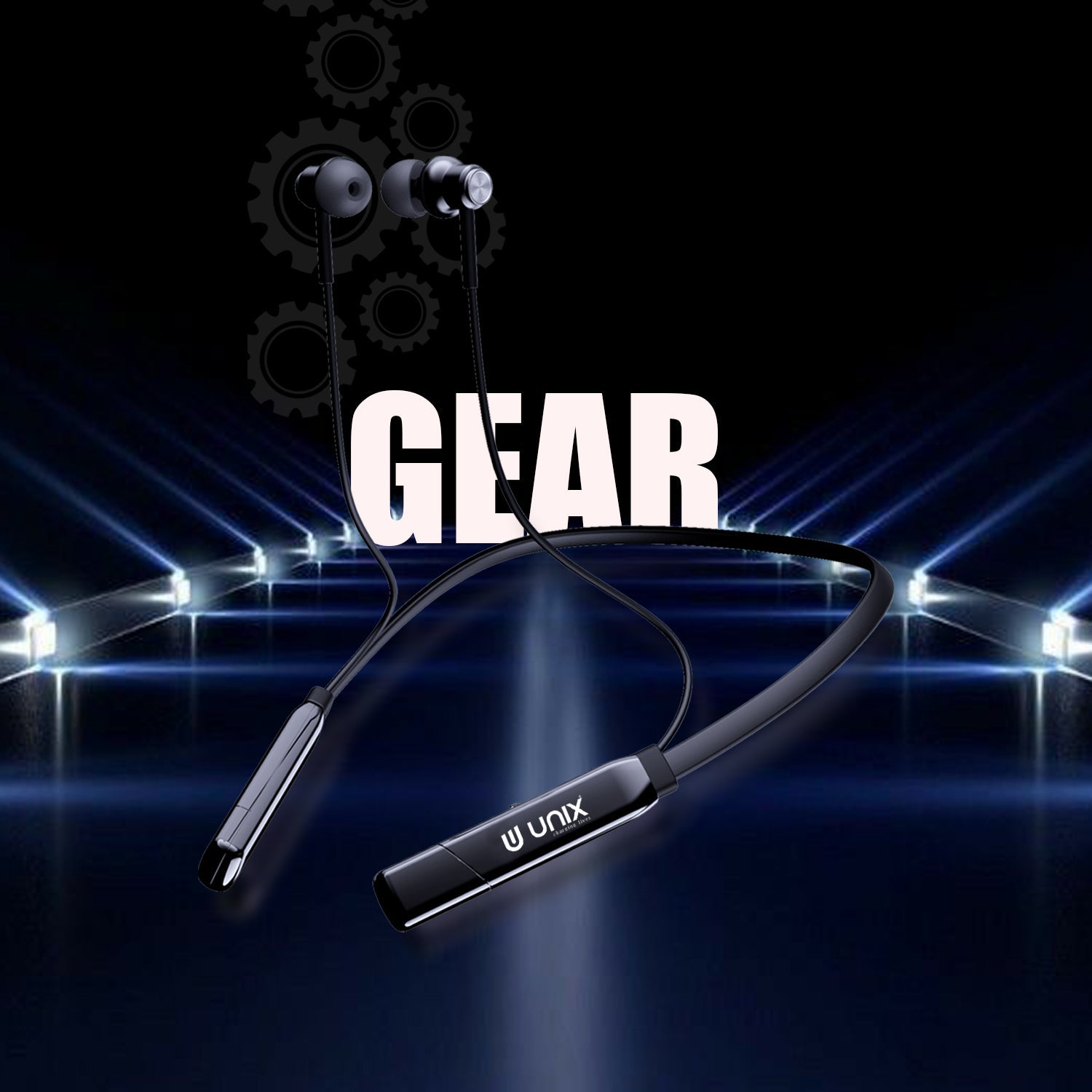 Unix UX-4000 Gear Wireless Bluetooth Neckband - Unixindia.