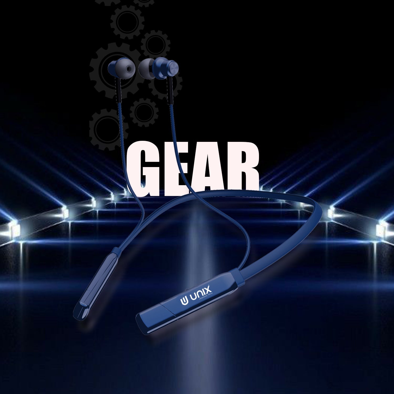 Unix UX-4000 Gear Wireless Bluetooth Neckband - Unixindia.
