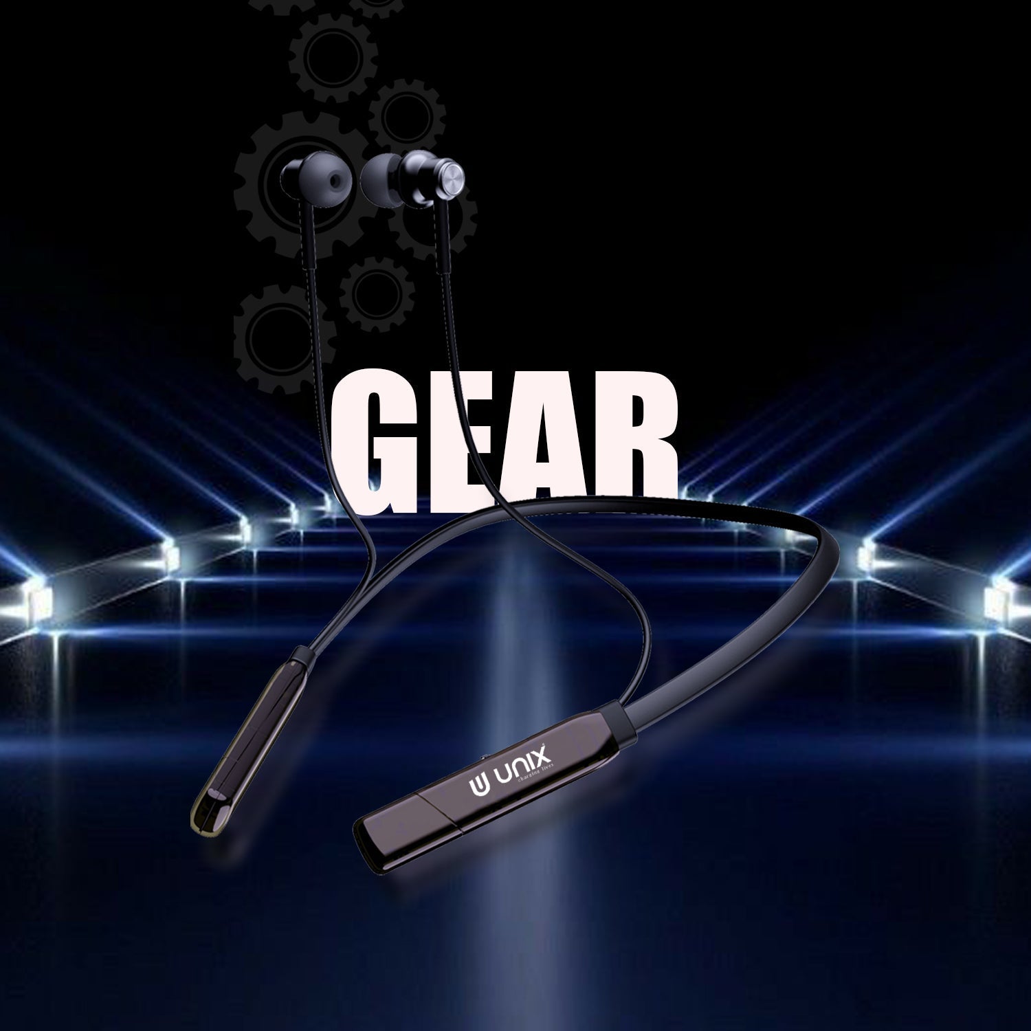 Unix UX-4000 Gear Wireless Bluetooth Neckband - Unixindia.