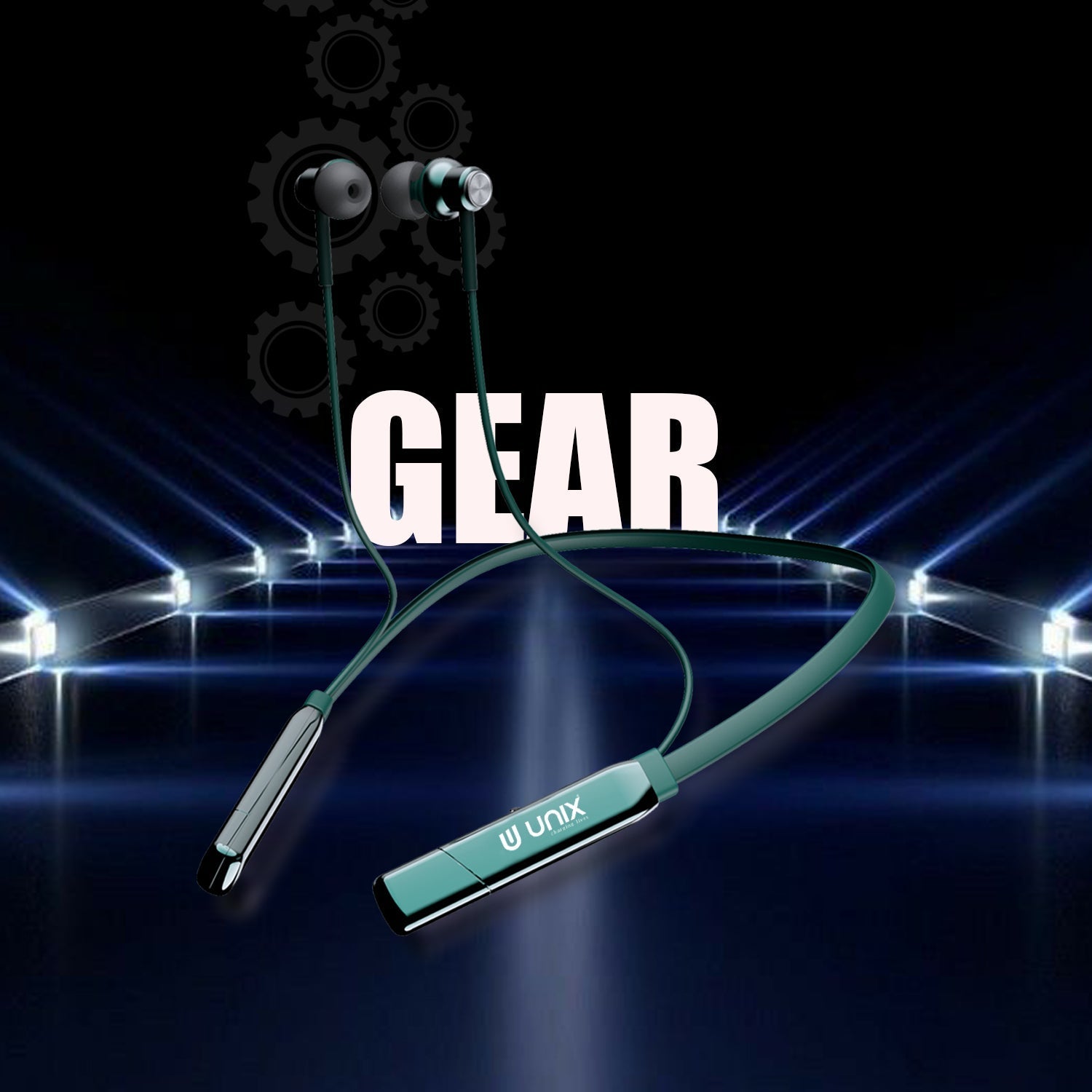Unix UX-4000 Gear Wireless Bluetooth Neckband - Unixindia.