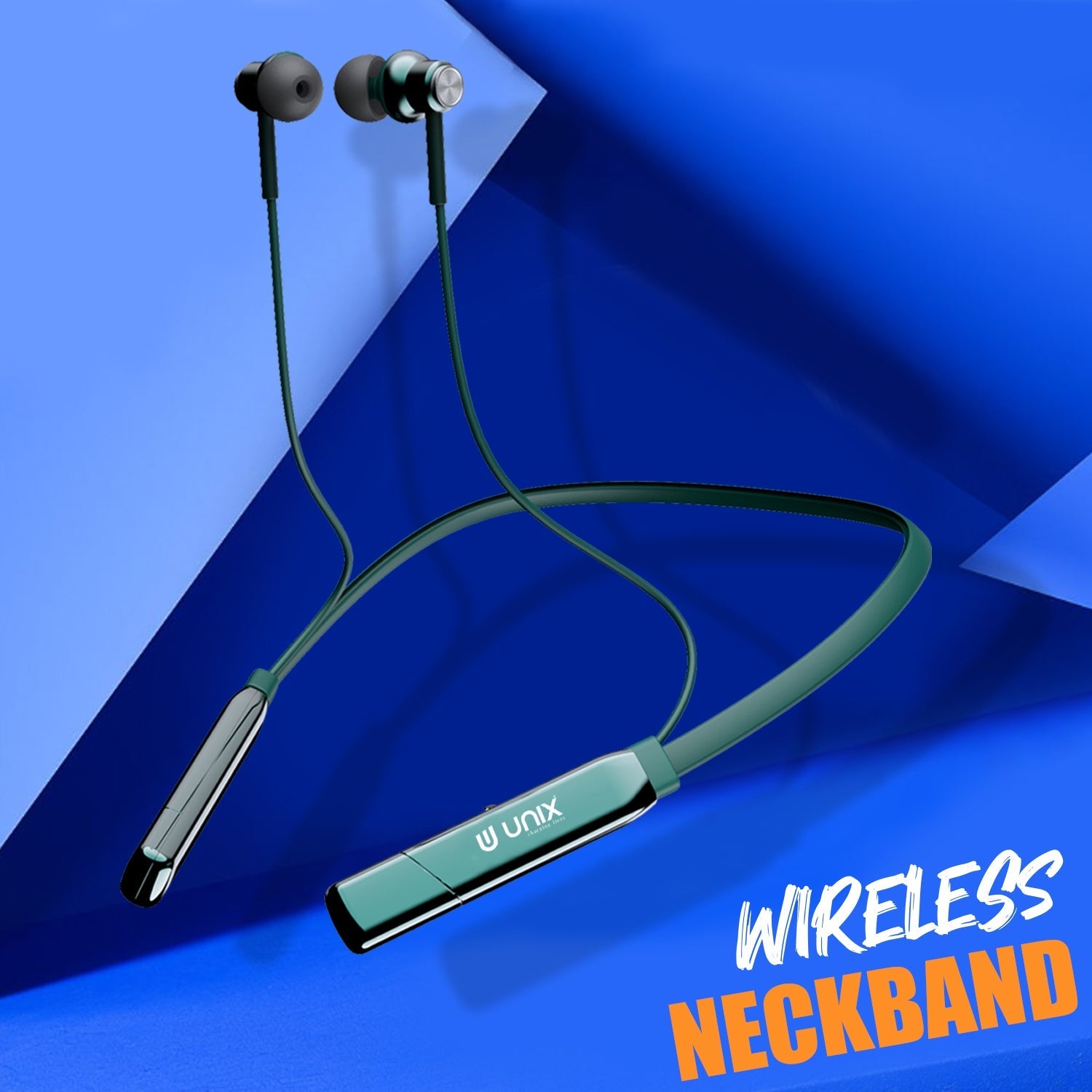 Unix UX-4000 Gear Wireless Bluetooth Neckband - Unixindia.