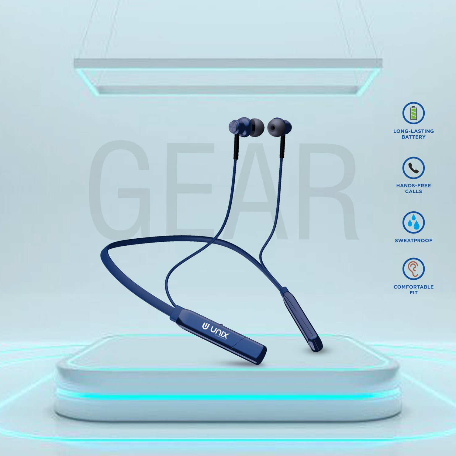 Unix UX-4000 Gear Wireless Bluetooth Neckband