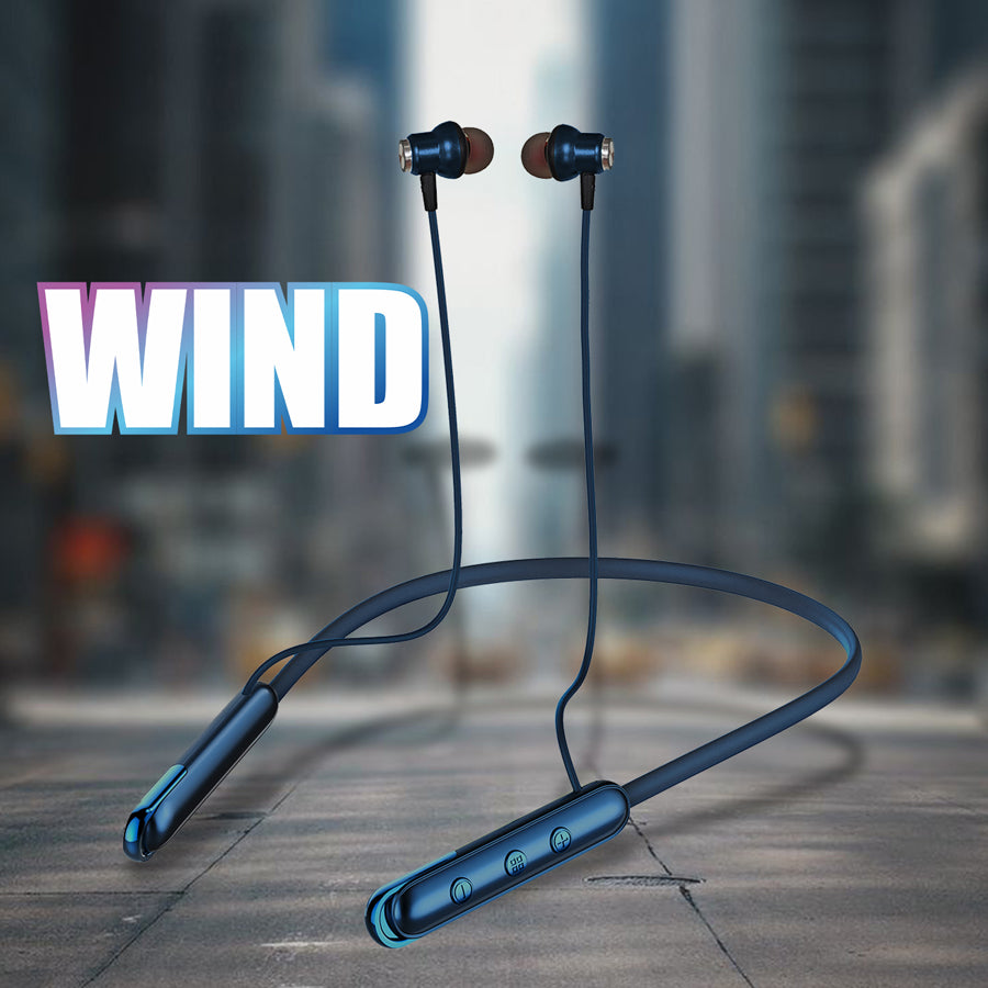 Unix UX-444 Wind Wireless Neckband | 32H Playtime Blue back