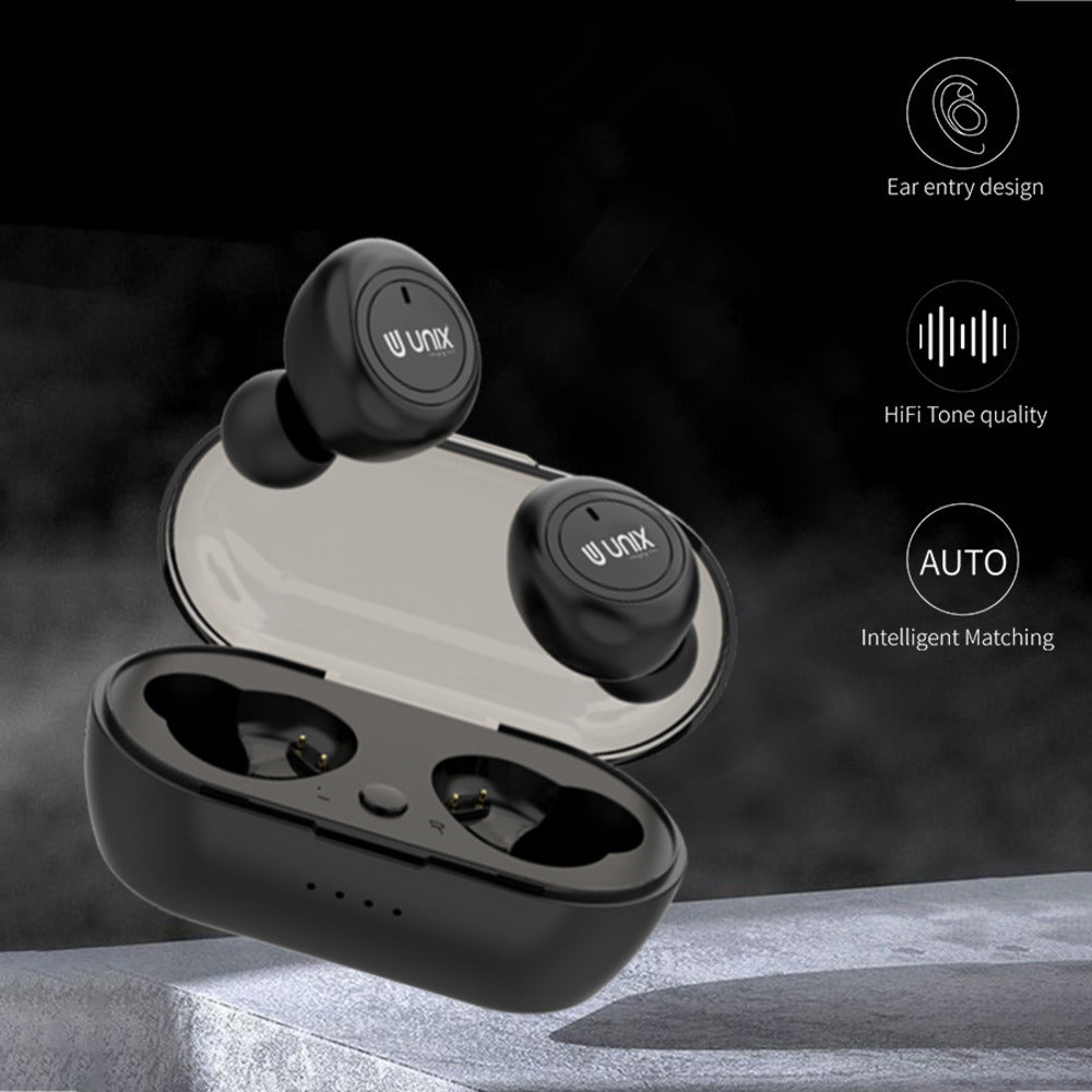 Unix UX-450 Wireless Earbuds | HiFi Quality & Ear Entry Design