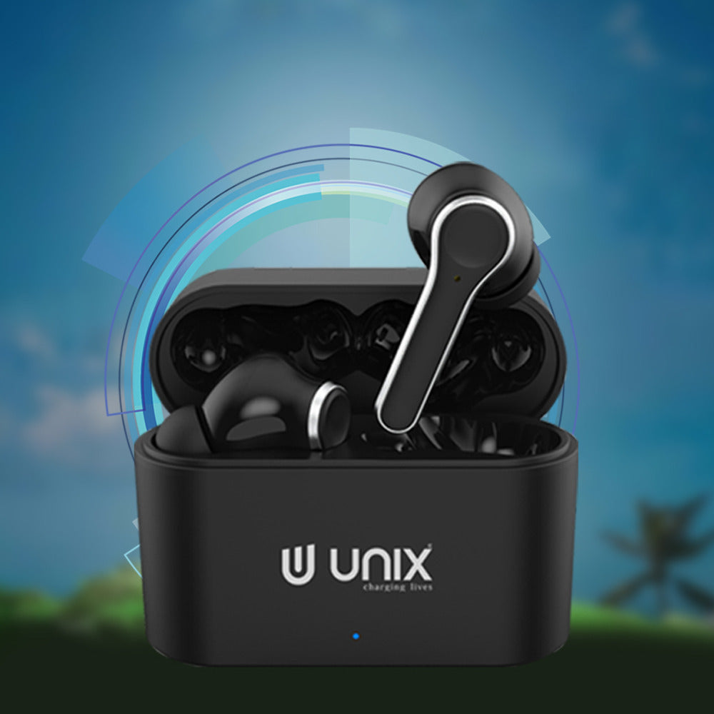 Unix UX-470 Chorus Wireless Earbuds | 8-Hour Music Time & Fast Charging Case