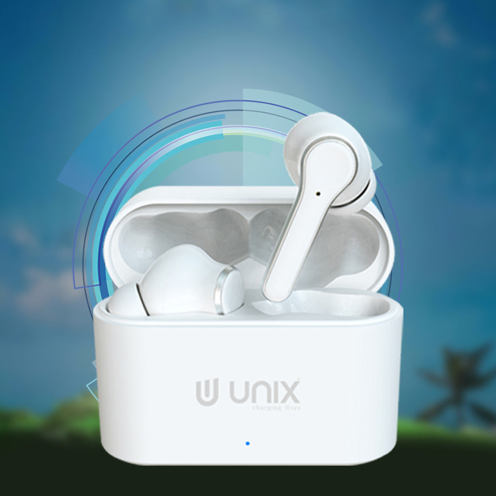 Unix UX-470 Chorus Wireless Earbuds | 8-Hour Music Time & Fast Charging Case