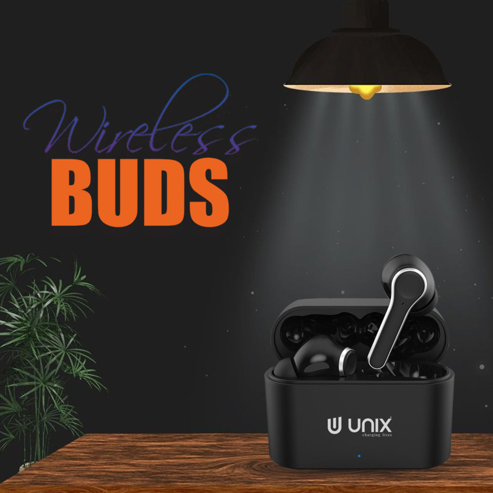 Unix UX-470 Chorus Wireless Earbuds | 8-Hour Music Time & Fast Charging Case