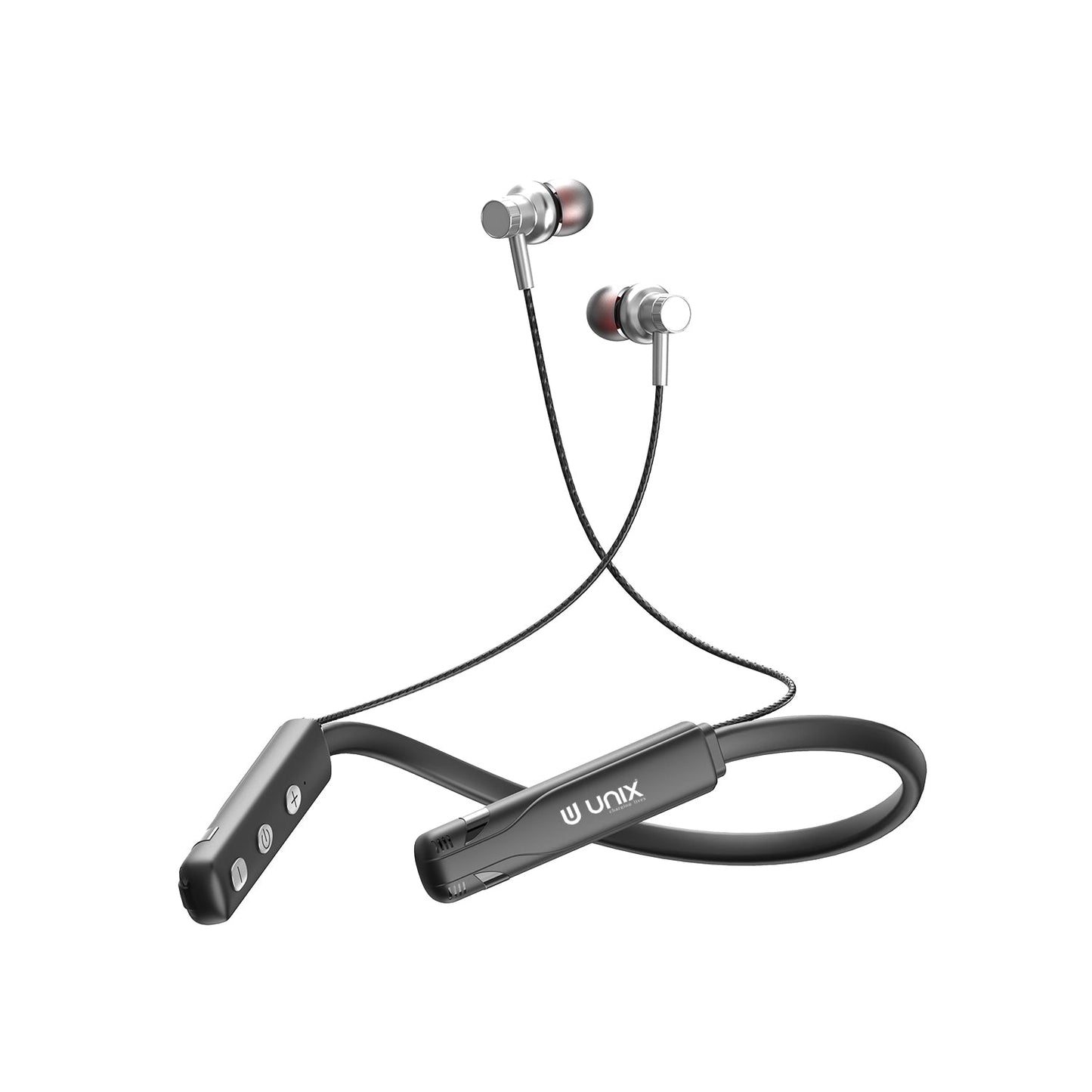 Unix UX-490 Boom Wireless Neckband | 22H Talk Time - Unixindia.