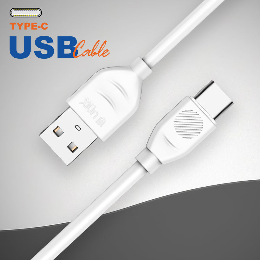Unix UX-89 Type-C USB Cable | High-Speed Charging and Data Transmission - Unixindia.