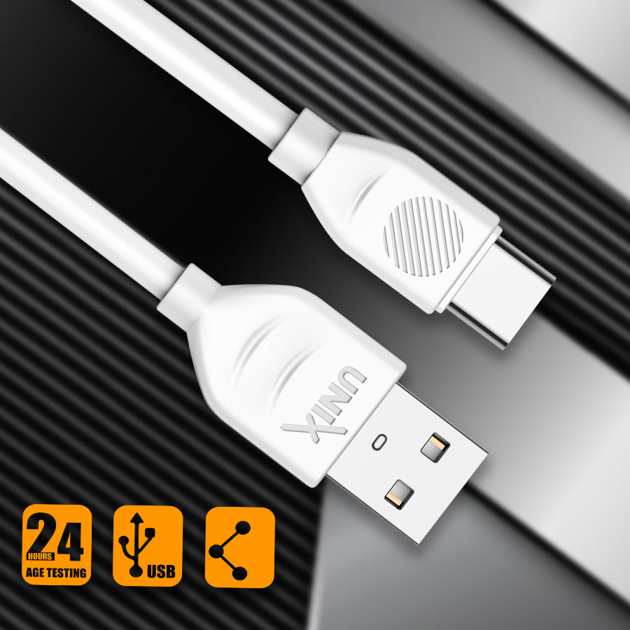 Unix UX-89 Type-C USB Cable | High-Speed Charging and Data Transmission left