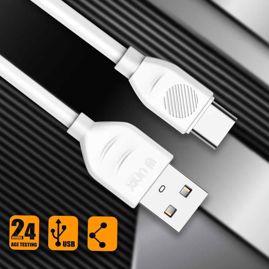 Unix UX-89 Type-C USB Cable | High-Speed Charging and Data Transmission - Unixindia.