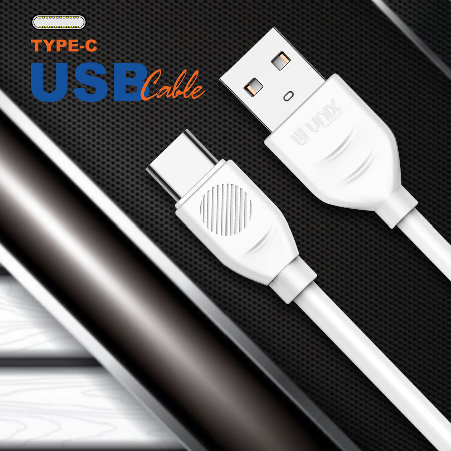 Unix UX-89 Type-C USB Cable | High-Speed Charging and Data Transmission - Unixindia.