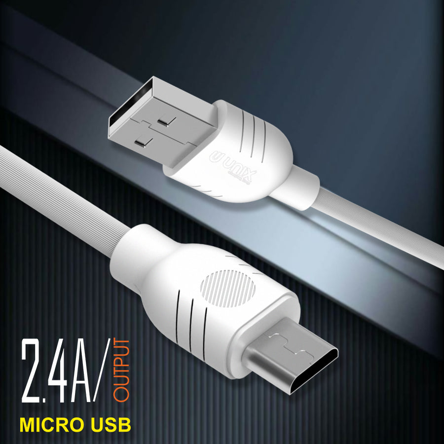 Unix UX-99 Micro USB Data Cable | High Transmission Speed - Unixindia.