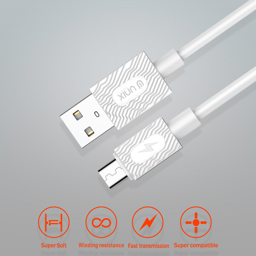 Unix UX-C20 Micro USB Fast Charging Data Cable - Unixindia.