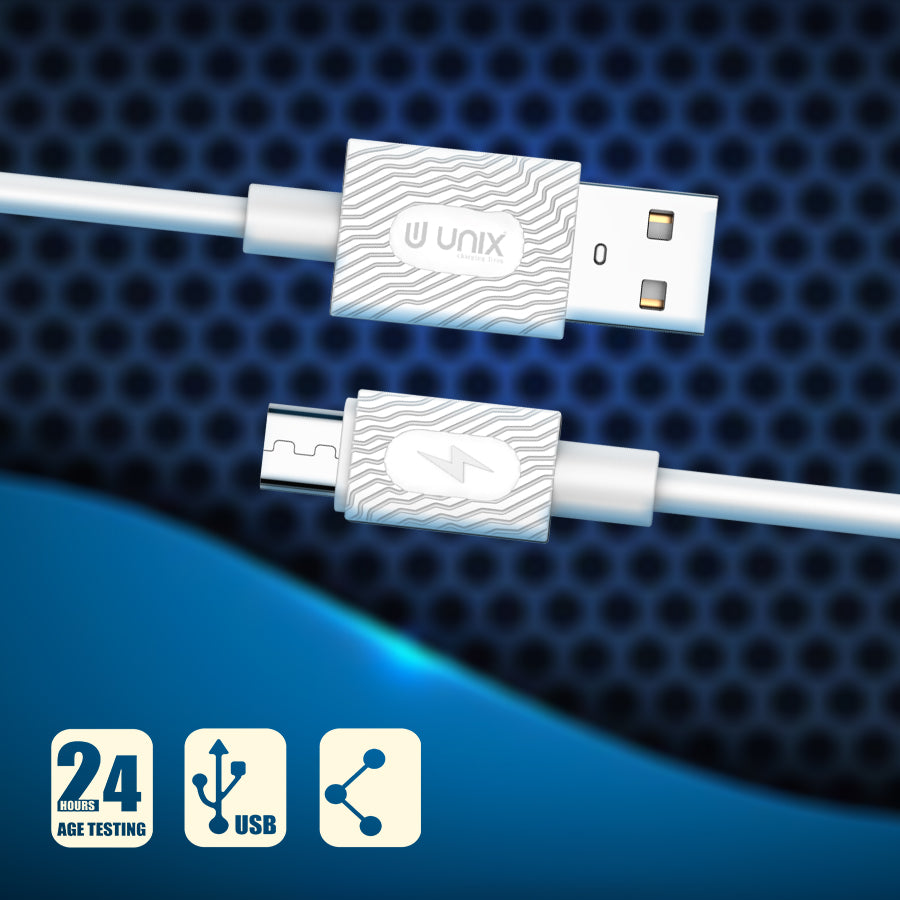 Unix UX-C20 Micro USB Fast Charging Data Cable - Unixindia.