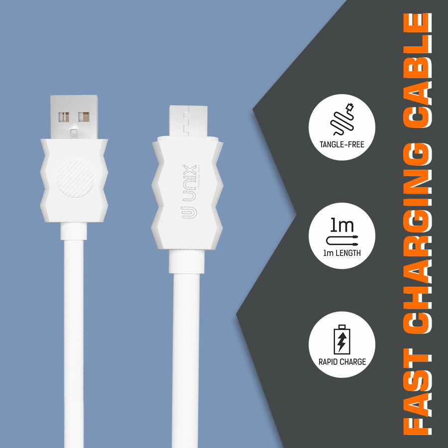 Unix UX-C25 Micro USB Data Cable Quick Charge Classic Design & Ultimate Efficiency