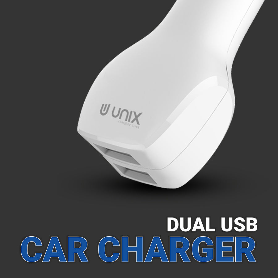 Unix UX-C61 Wired with USB - Best Fast Car Charger - Unixindia.