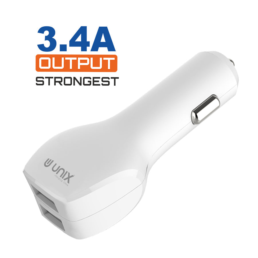 Unix UX-C61 Wired with USB - Best Fast Car Charger - Unixindia.