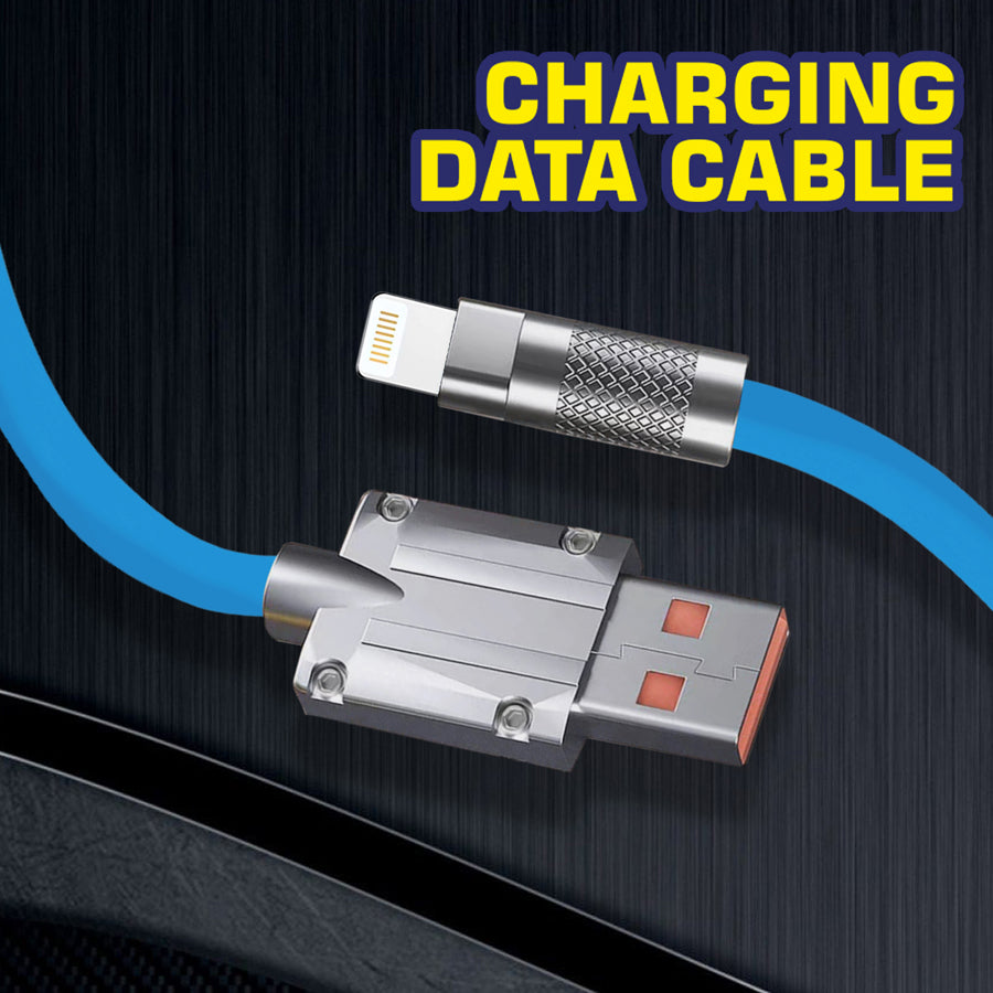 Unix UX-FS1 Fast Charging Data Cable - Metal Finishing - Unixindia.