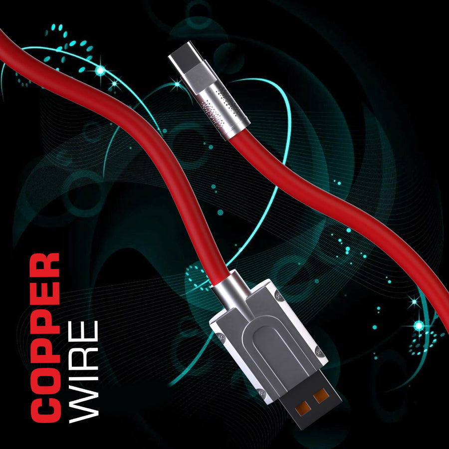 Unix UX-FS1 Fast Charging Data Cable - Metal Finishing - Unixindia.