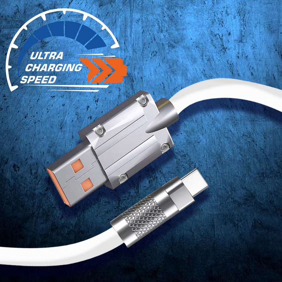 Unix UX-FS1 Fast Charging Data Cable - Metal Finishing - Unixindia.