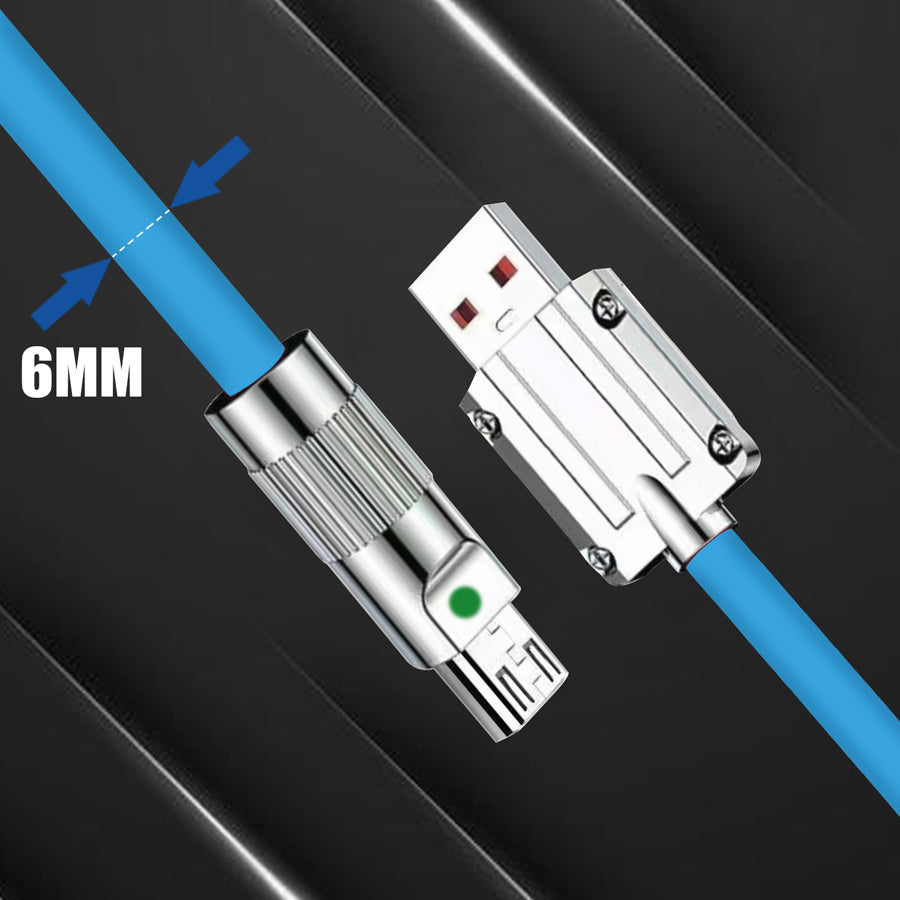 Unix UX-FS1 Fast Charging Data Cable - Metal Finishing - Unixindia.