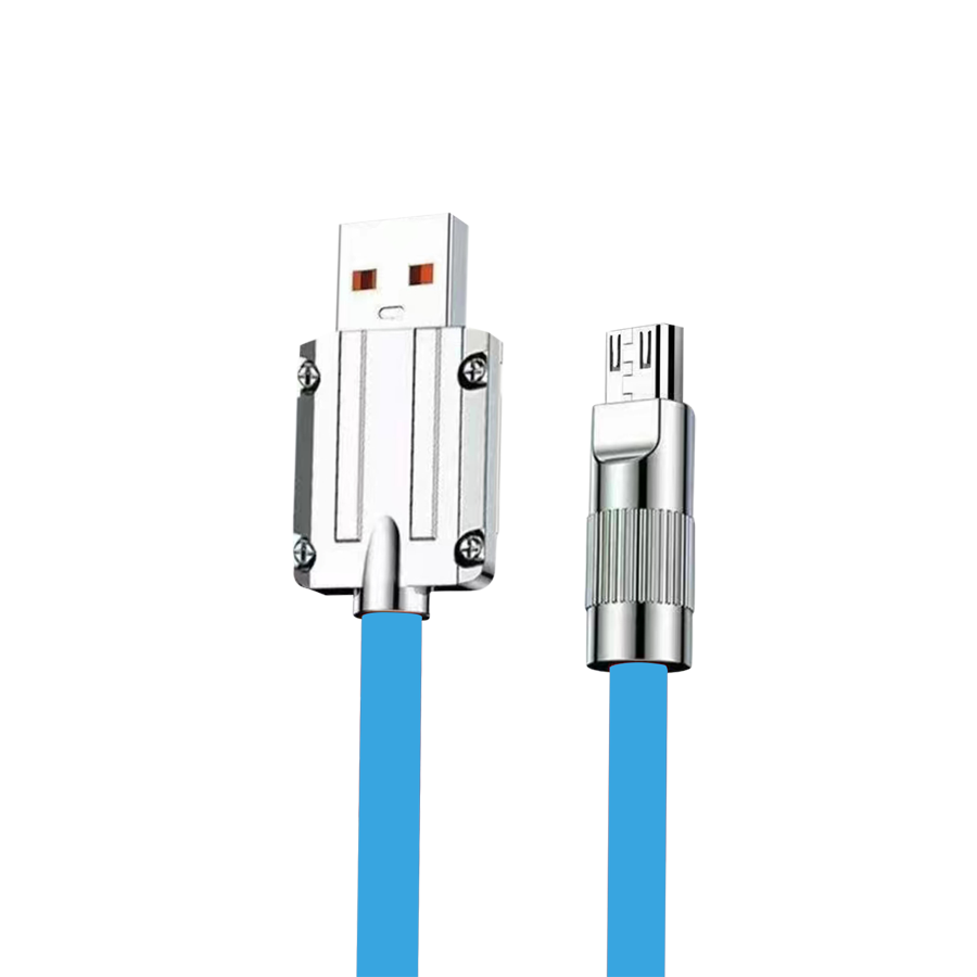 Unix UX-FS1 Fast Charging Data Cable - Metal Finishing Blue micro