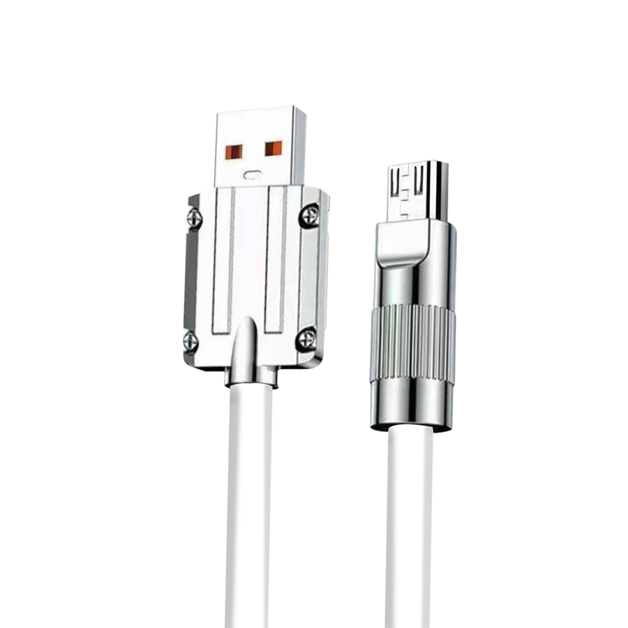 Unix UX-FS1 Fast Charging Data Cable - Metal Finishing white micro