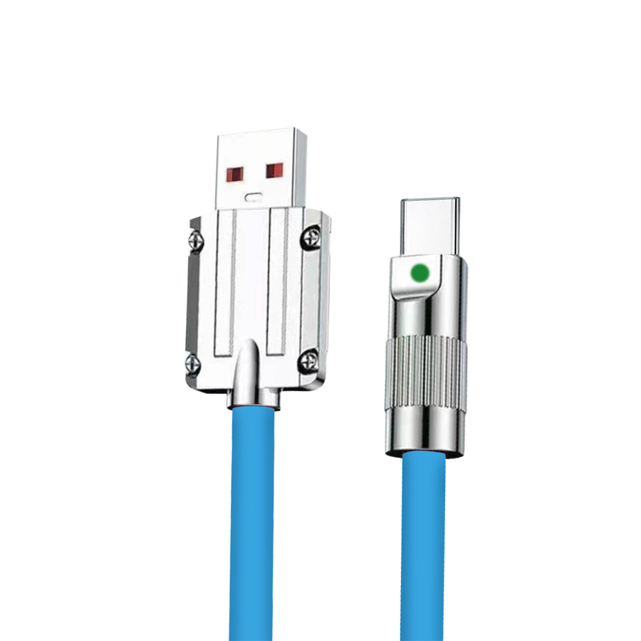Unix UX-FS1 Fast Charging Data Cable - Metal Finishing Blue Type-c