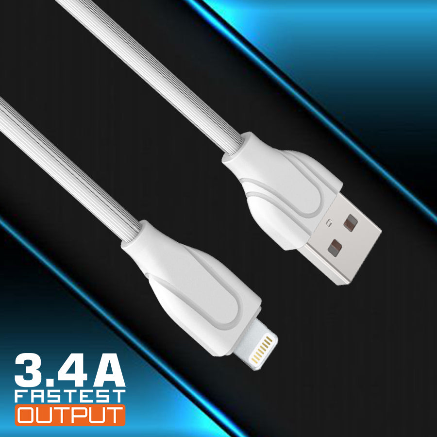 Unix UX-GS12 I5 Data Cable for iPhone | Classic Design & 3.4A Fastest Output - Unixindia.