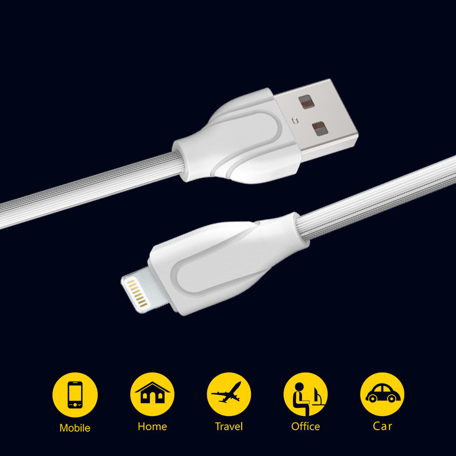 Unix UX-GS12 I5 Data Cable for iPhone | Classic Design & 3.4A Fastest Output - Unixindia.