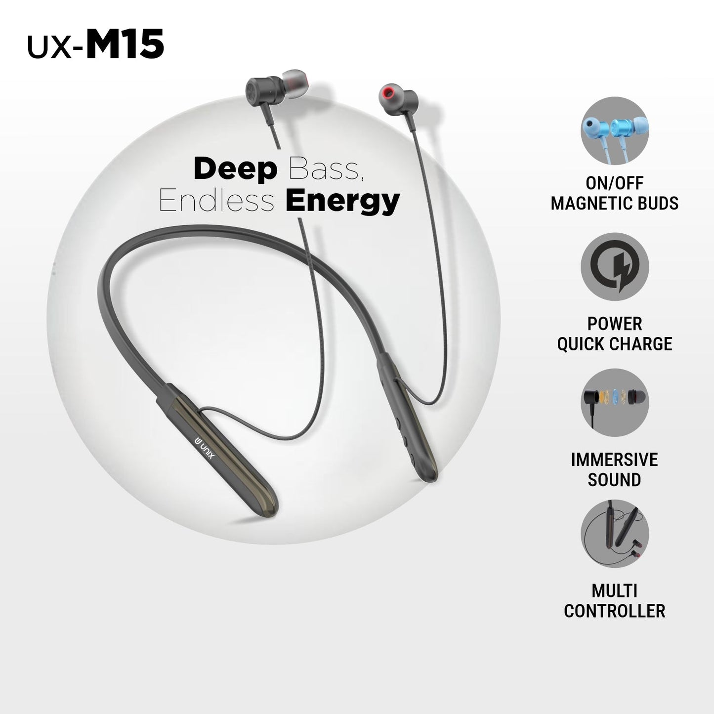 Buy Unix UX-M15 Best Wireless Neckband Online