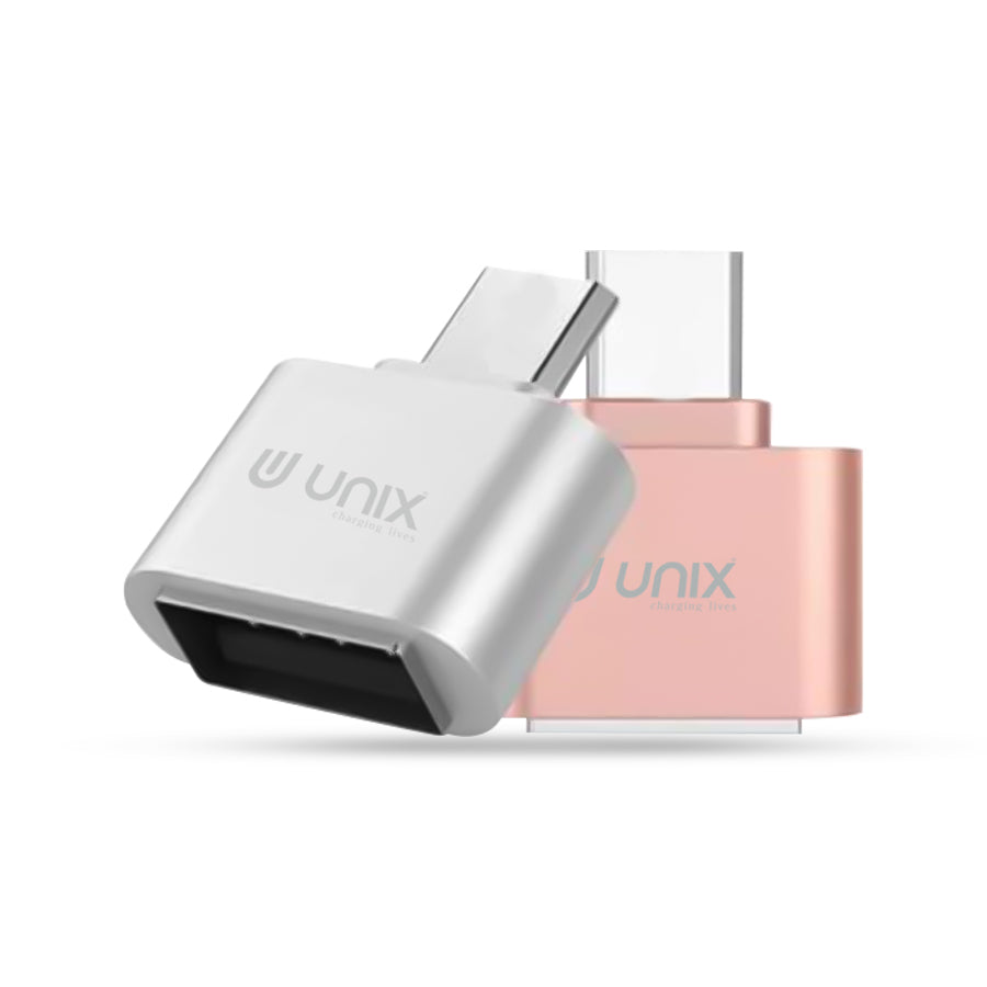 Unix UX-OT22 Type-C USB Small OTG - Metallic Feel | Compact Design | 10 Pcs / Pkt