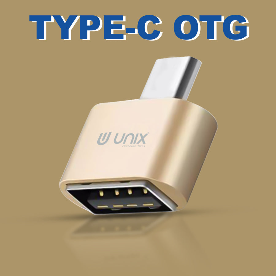 Unix UX-OT22 Type-C USB Small OTG - Metallic Feel | Compact Design | 10 Pcs / Pkt - Unixindia.