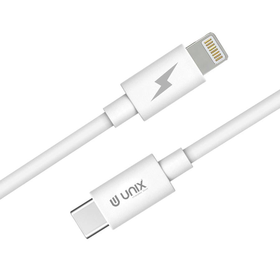 Unix UX-PD29 PD Fast Charging Data Cable Type-C to I5 - Unixindia.