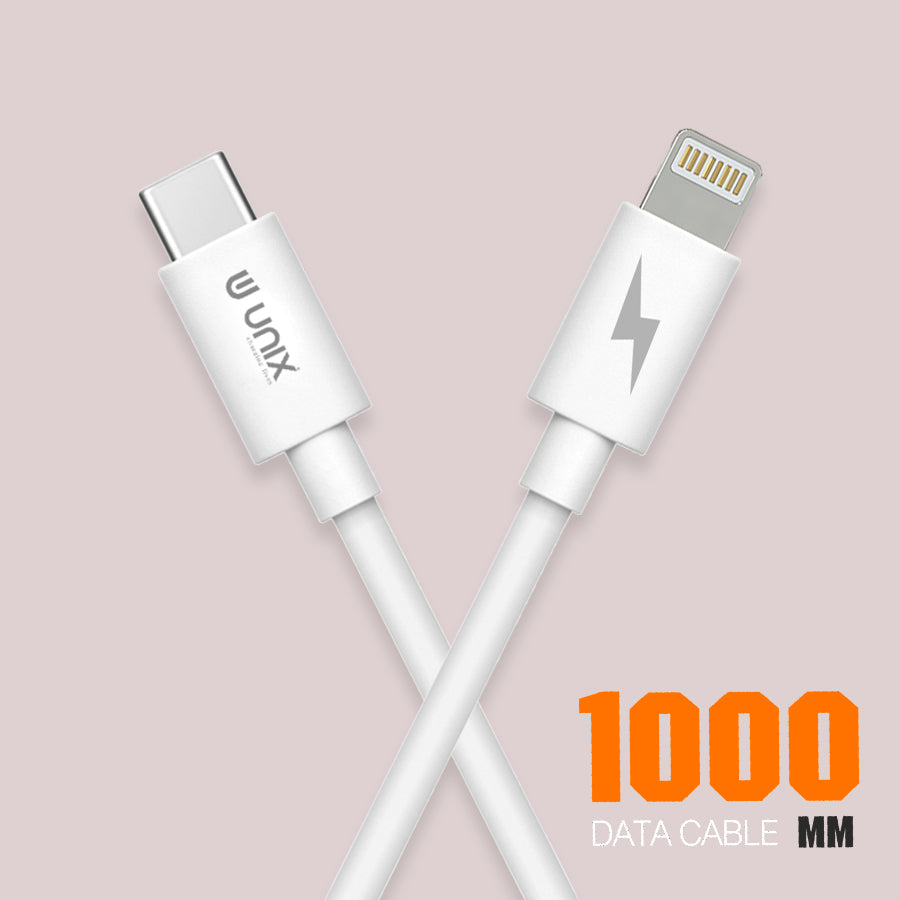 Unix UX-PD29 PD Fast Charging Data Cable Type-C to I5 - Unixindia.