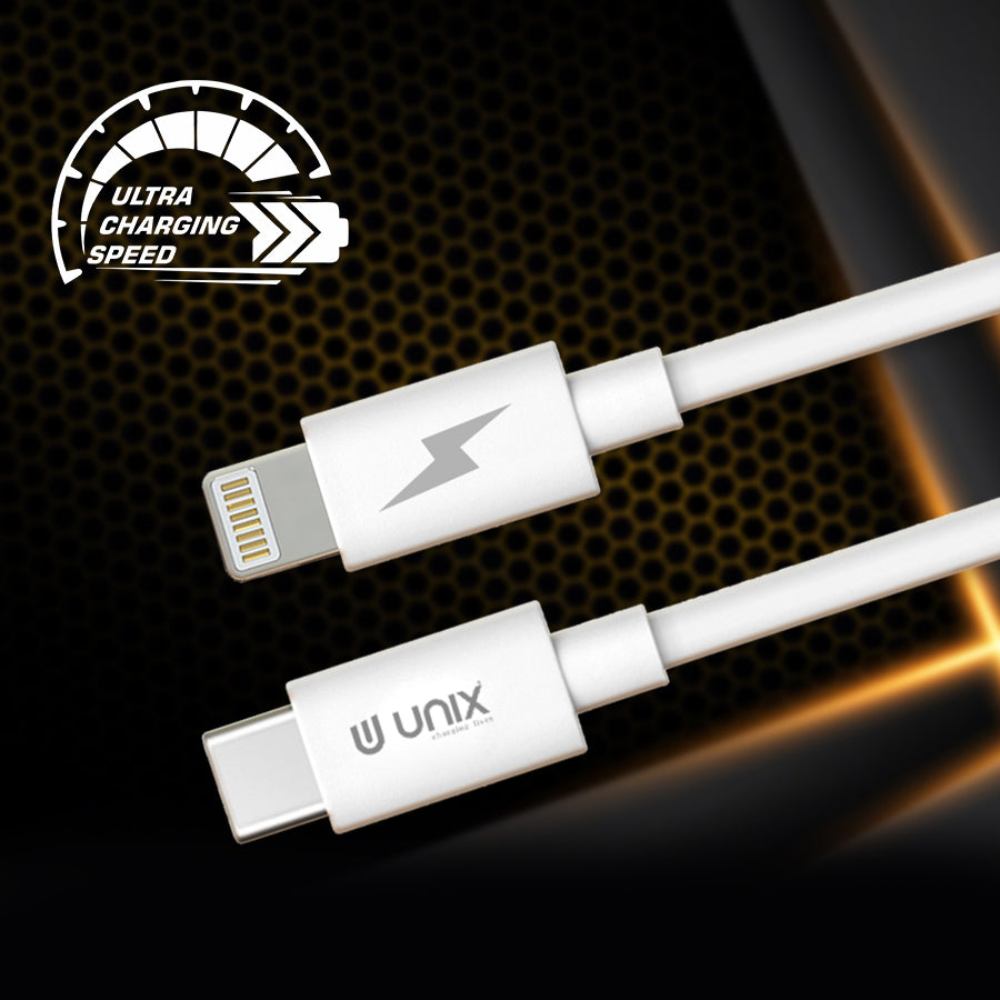 Unix UX-PD29 PD Fast Charging Data Cable Type-C to I5